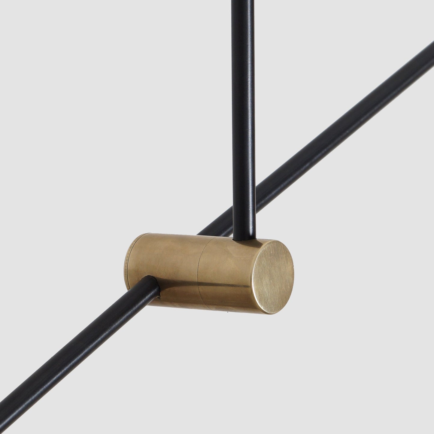 Double Shade Brass Counterweight Pendant Lamp