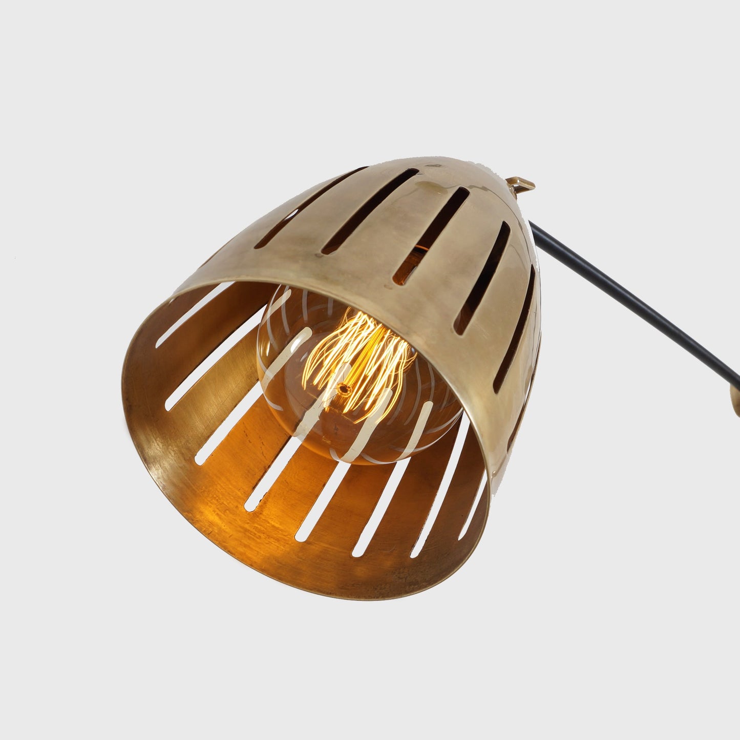 Double Shade Brass Counterweight Pendant Lamp