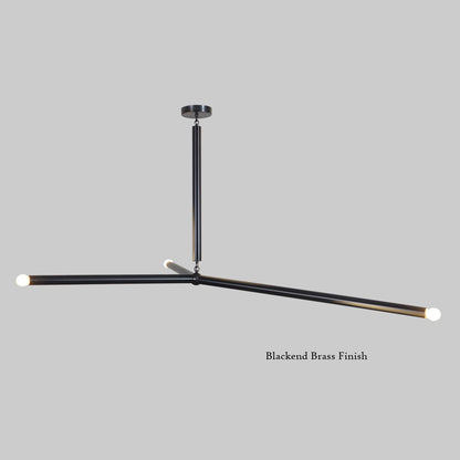 Arrow Larger Brass Pendant Chandelier