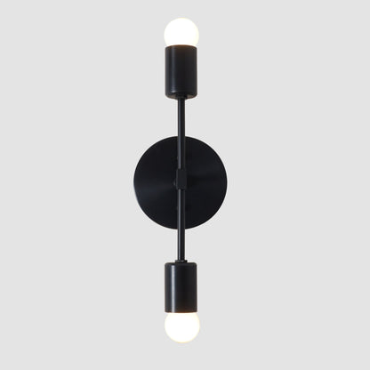 Double Light Brass Wall Sconce