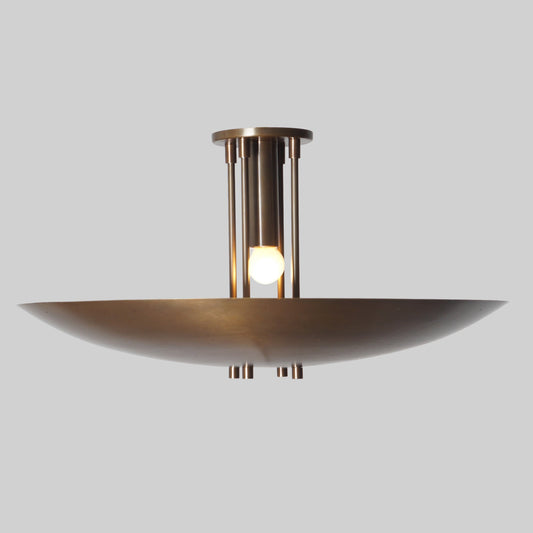 Brass Ceiling Flush Mount Pendant Light Fixture