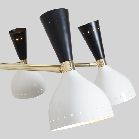 Modern Brass 12 Lights Diablo Chandelier