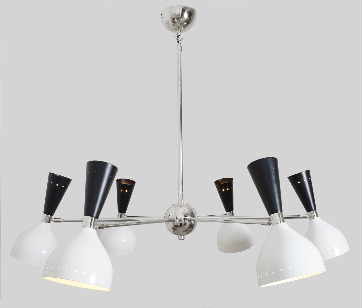 Modern Brass 12 Lights Diablo Chandelier
