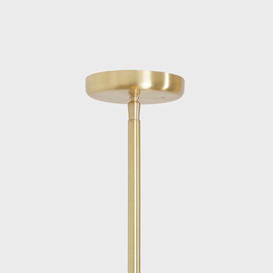 2 Globes Modern Brass Stem Pendant Chandelier Light Fixture