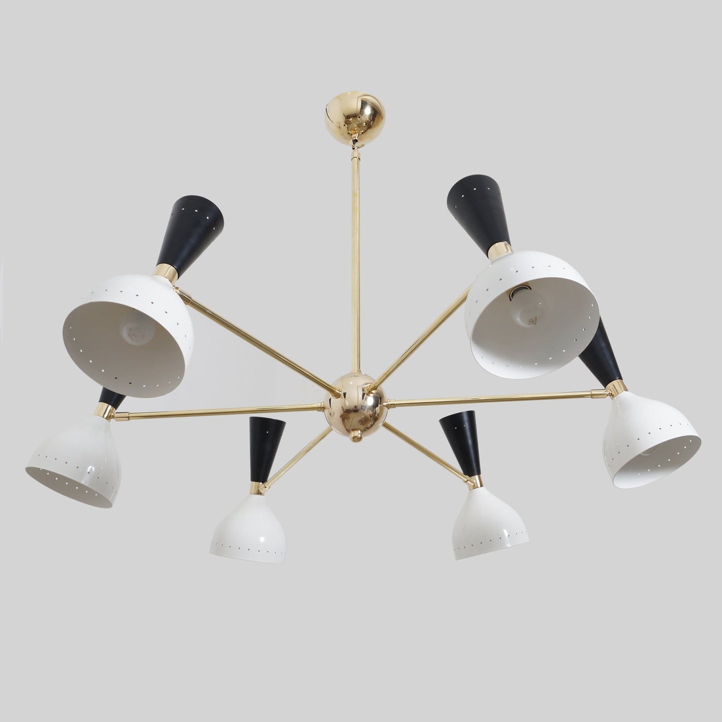 Modern Brass 12 Lights Diablo Chandelier