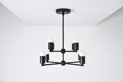 8 Light Sputnik Brass Chandelier Handmade Industrial Light Fixture