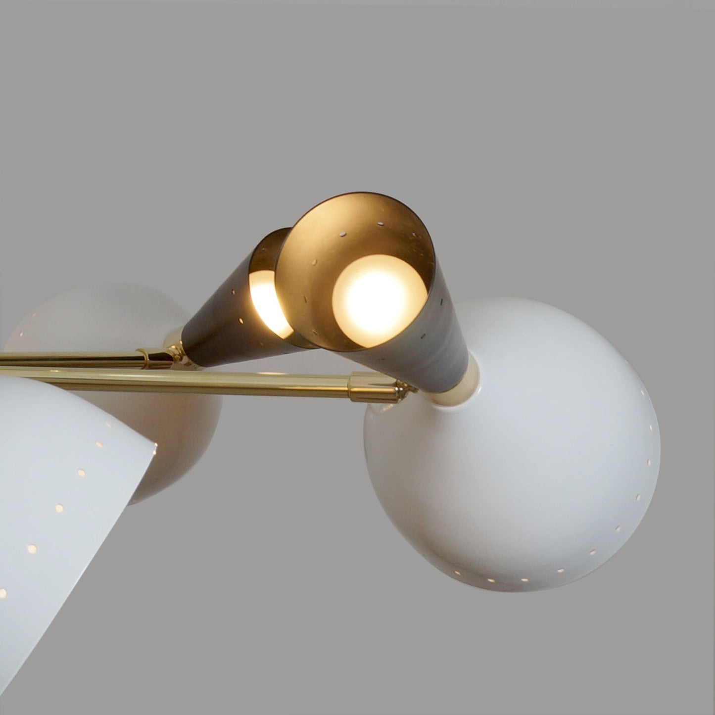 Modern Brass 12 Lights Diablo Chandelier