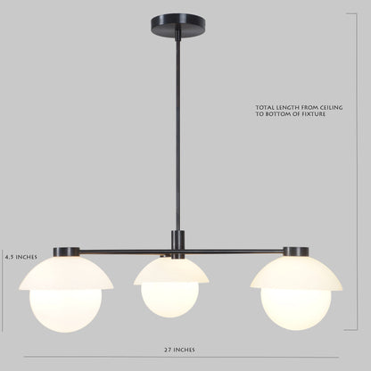 Handcrafted Modern Brass 3 Surface CASA Pendant Light Fixture