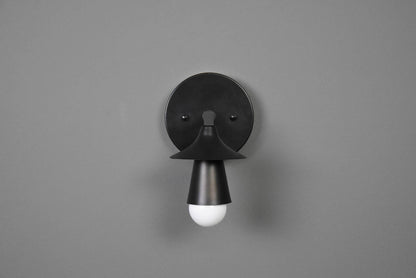 Modern Brass Wall Sconce Single Cone Light Vanity Lamp