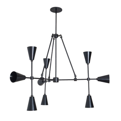 Trigon 9 - Brass Chandelier