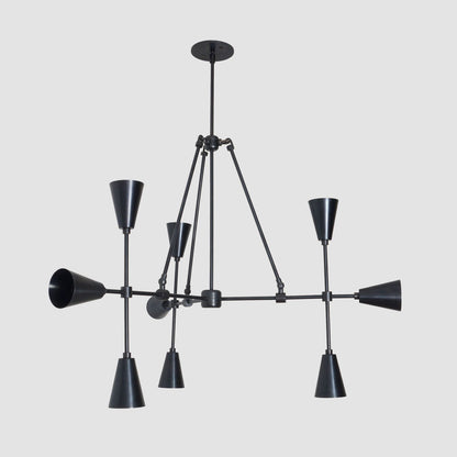 Trigon 9 - Brass Chandelier
