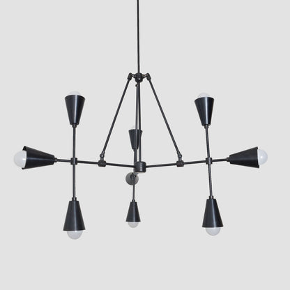 Trigon 9 - Brass Chandelier