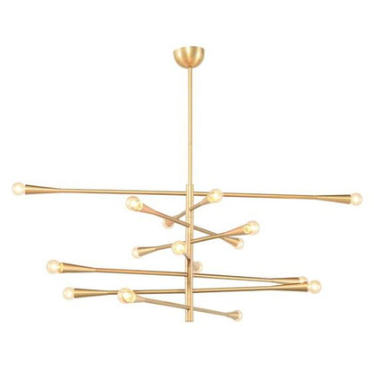 Modern Handcrafted Brass 16 Lights Orion Sputnik Chandelier