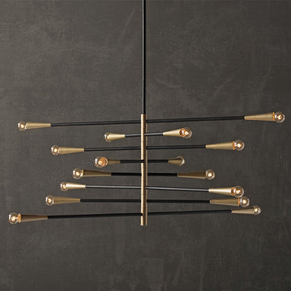 Modern Handcrafted Brass Orion Sputnik Chandelier