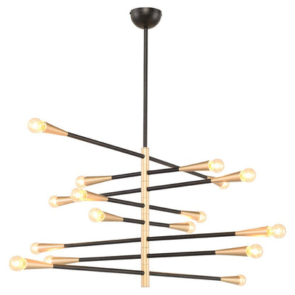 Modern Handcrafted Brass Orion Sputnik Chandelier