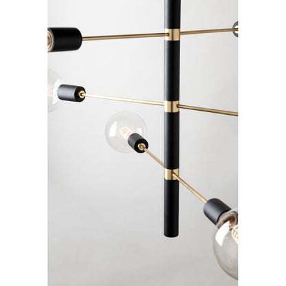 Candice 8-Light Sputnik Modern Linear Chandelier
