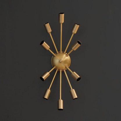 Classic 10 Arm Light Sputnik Light Wall Sconce Fixture