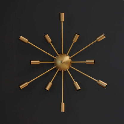 Classic 12 Arm Light Sputnik Light Wall Sconce Fixture -24"D