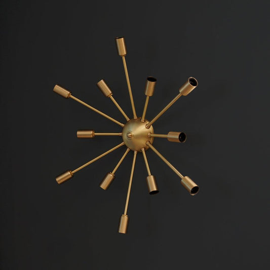 Classic 12 Arm Light Sputnik Light Wall Sconce Fixture -24"D
