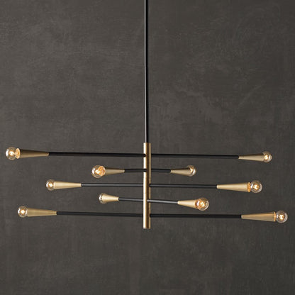 Modern Handcrafted Brass 10 Lights Orion Sputnik Chandelier