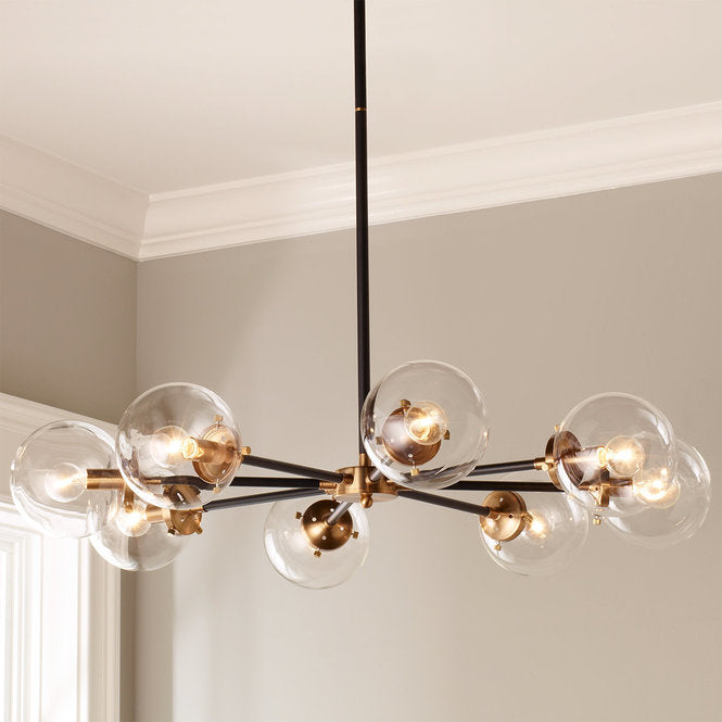 URBAN GLOBE RADIAL CHANDELIER - 8 LIGHT