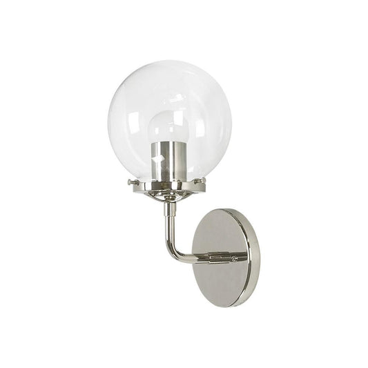 Modern Brass Globe Wall Sconce - Doozie Light Studio