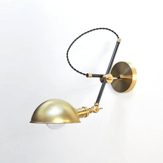 Modern Brass Adjustable Articulating Wall Lamp