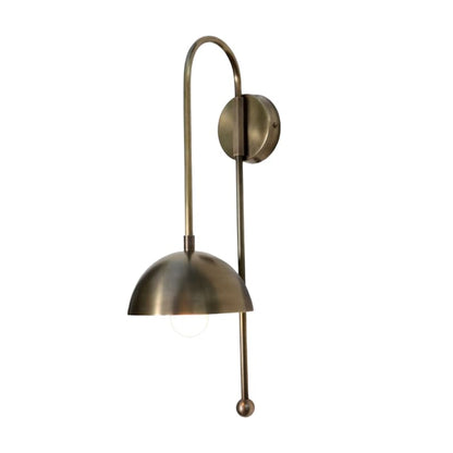 Handmade Sputnik Single Light Half Brass Dome Sconce Wall Lamp Beside Wall Lamp