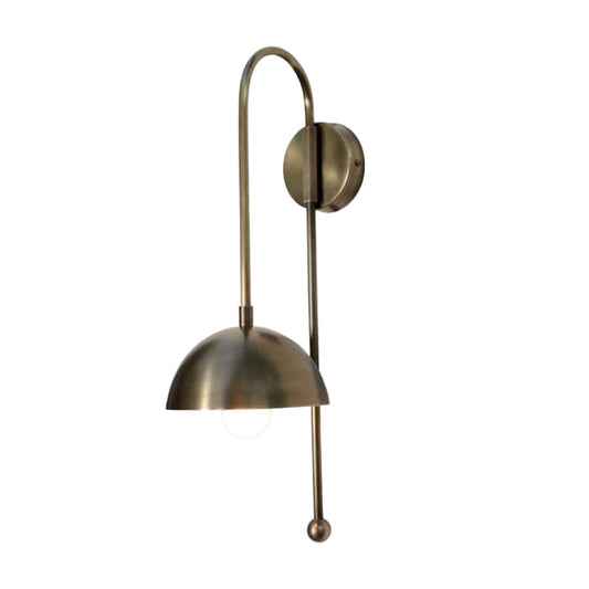 Handmade Sputnik Single Light Half Brass Dome Sconce Wall Lamp Beside Wall Lamp