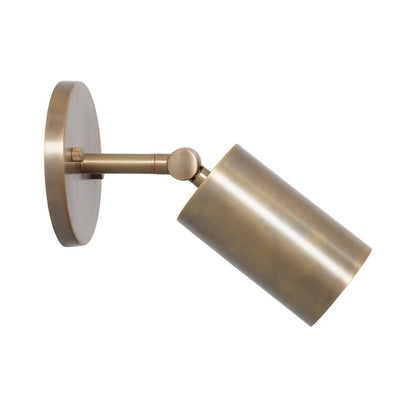 Single Light Tube Shade Sputnik Brass Wall Lamp Beside Wall Sconce
