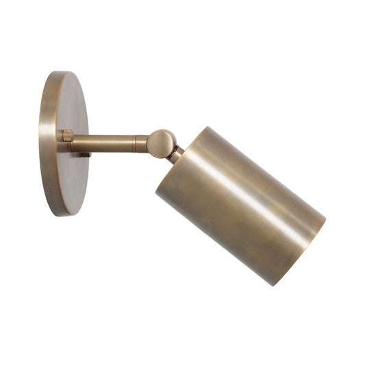 Single Light Tube Shade Sputnik Brass Wall Lamp Beside Wall Sconce