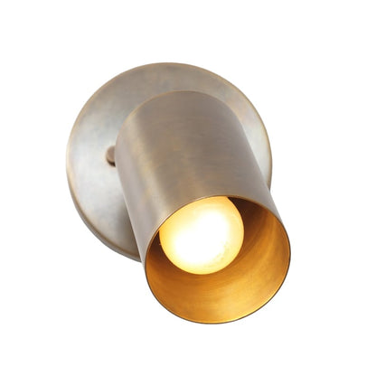 Single Light Tube Shade Sputnik Brass Wall Lamp Beside Wall Sconce