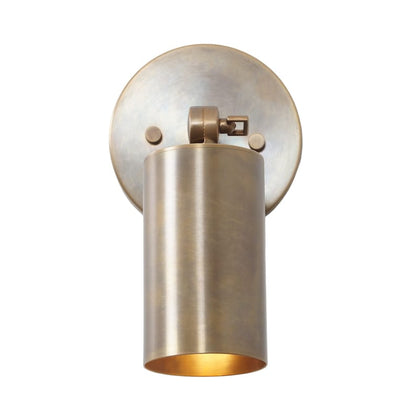 Single Light Tube Shade Sputnik Brass Wall Lamp Beside Wall Sconce