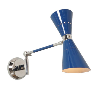 Mid Century Articulated Swing Arm Brass Wall Lamp Bedside Wall Sconce