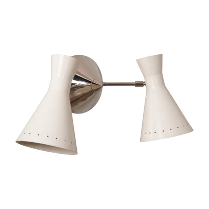 Double Light Shade Sputnik Brass Lotus Wall Lamp Beside Wall Sconce