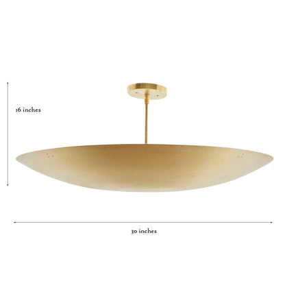 6 Light Brass Perforated Pendant Chandelier Light Fixture Handmade Brass Sputnik Chandelier Ceiling Pendant