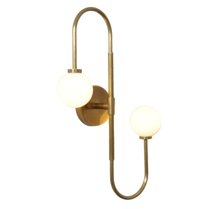 Handmade Double Light Globe Sputnik Brass Sconce Wall Lamp Beside Wall Lamp