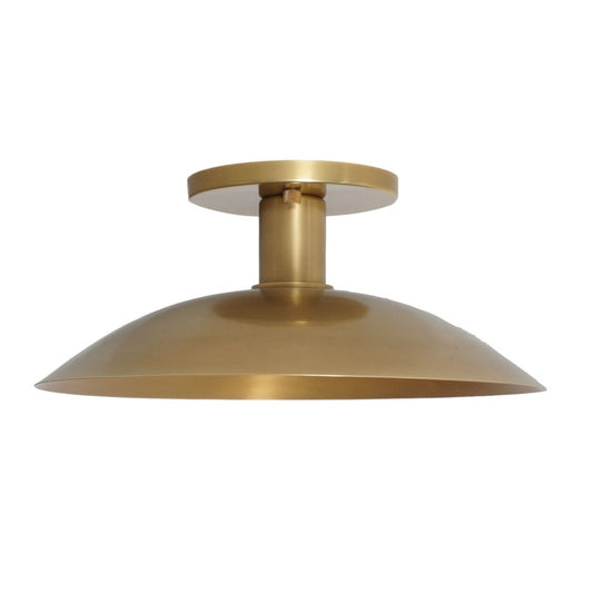 Single Light Disk Shade Brass Sputnik Ceiling Flush Mount Wall Lamp Flush Mount Fixture