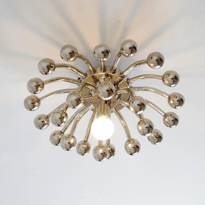 Handmade Mid Century Style Brass Pistillo Wall Sconce Wall Lamp Sculpture Pistillo Sconce