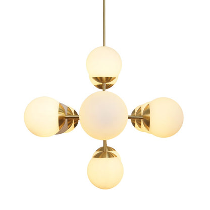 12 Light Globe Mid Century Brass Sputnik Ceiling chandelier light Fixture