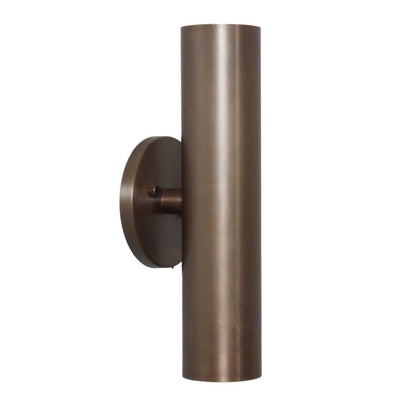 Handmade Brass Cylinder Shades Vintage Wall Sconce Raw Brass Sputnik Beside Wall Lamp
