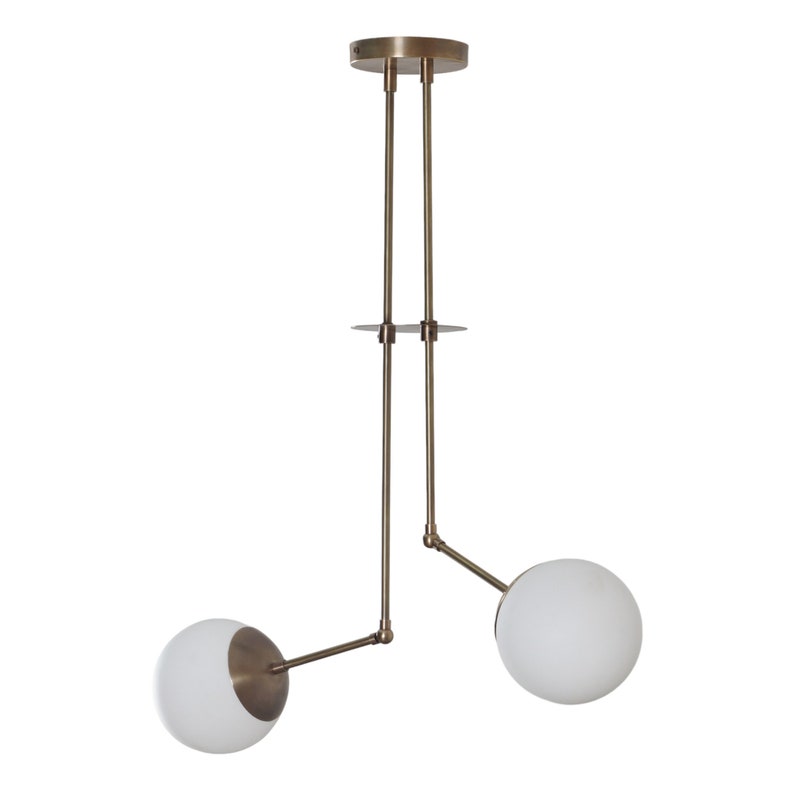 Two Globe Handmade Sputnik Chandelier Pendant Light Fixture Globe Pendant