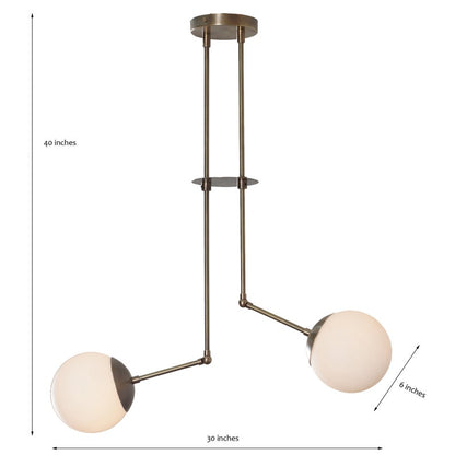 Two Globe Handmade Sputnik Chandelier Pendant Light Fixture Globe Pendant
