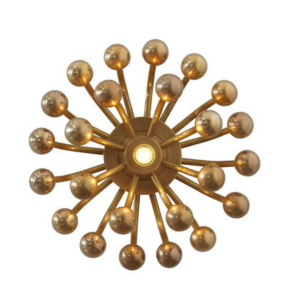 Handmade Mid Century Style Brass Pistillo Wall Sconce Wall Lamp Sculpture Pistillo Sconce