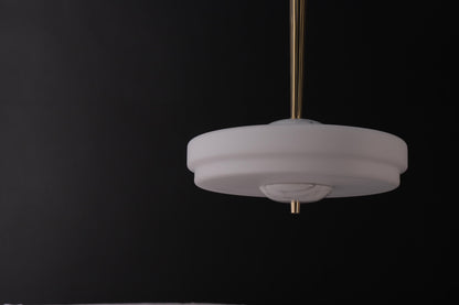 Stylish Copper Glass Chandelier – Marble Accents in a Luxury Copper Fixture
