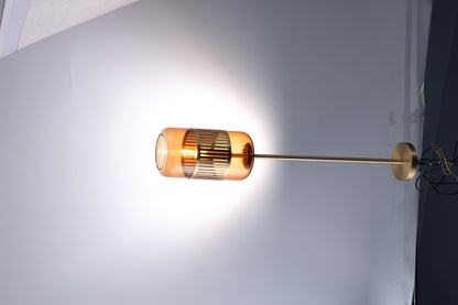 Rustic Copper Chandelier with Glass Accents – Modern Style