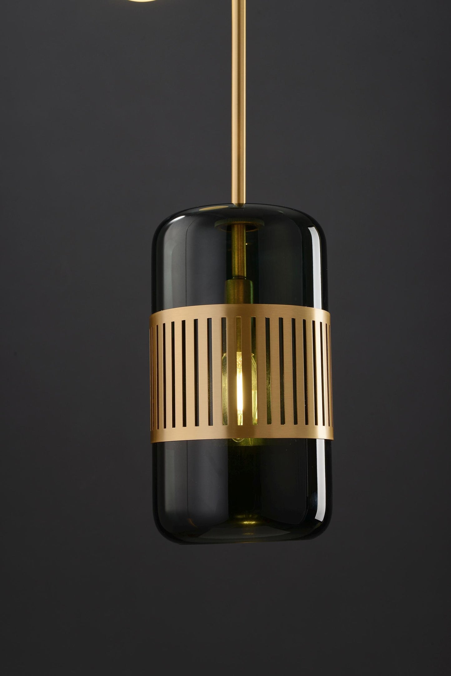 Modern Copper and Black Chandelier | Elegant Copper Chandelier with Glass Accents