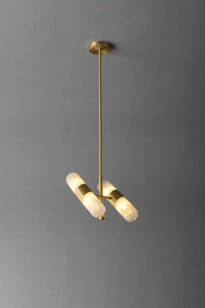 High-End Modern Brass and Copper Chandelier | Custom Glass Lighting Fixture for Stylish Interiors