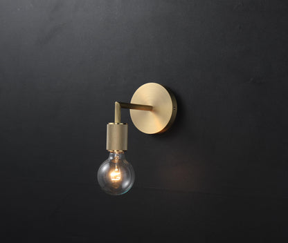 Elegant Copper Wall Light with Glass Lamp Shade – Modern Lighting Fixture