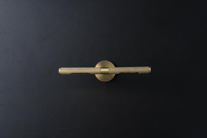Vintage Copper Wall Light - Copper Wall Lamp with Elegant Black Accents